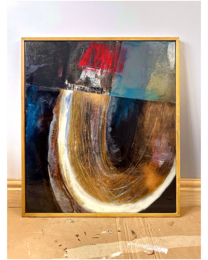 Contemporary, Framed Artwork, Epoxy Resin, Acrylic Paint