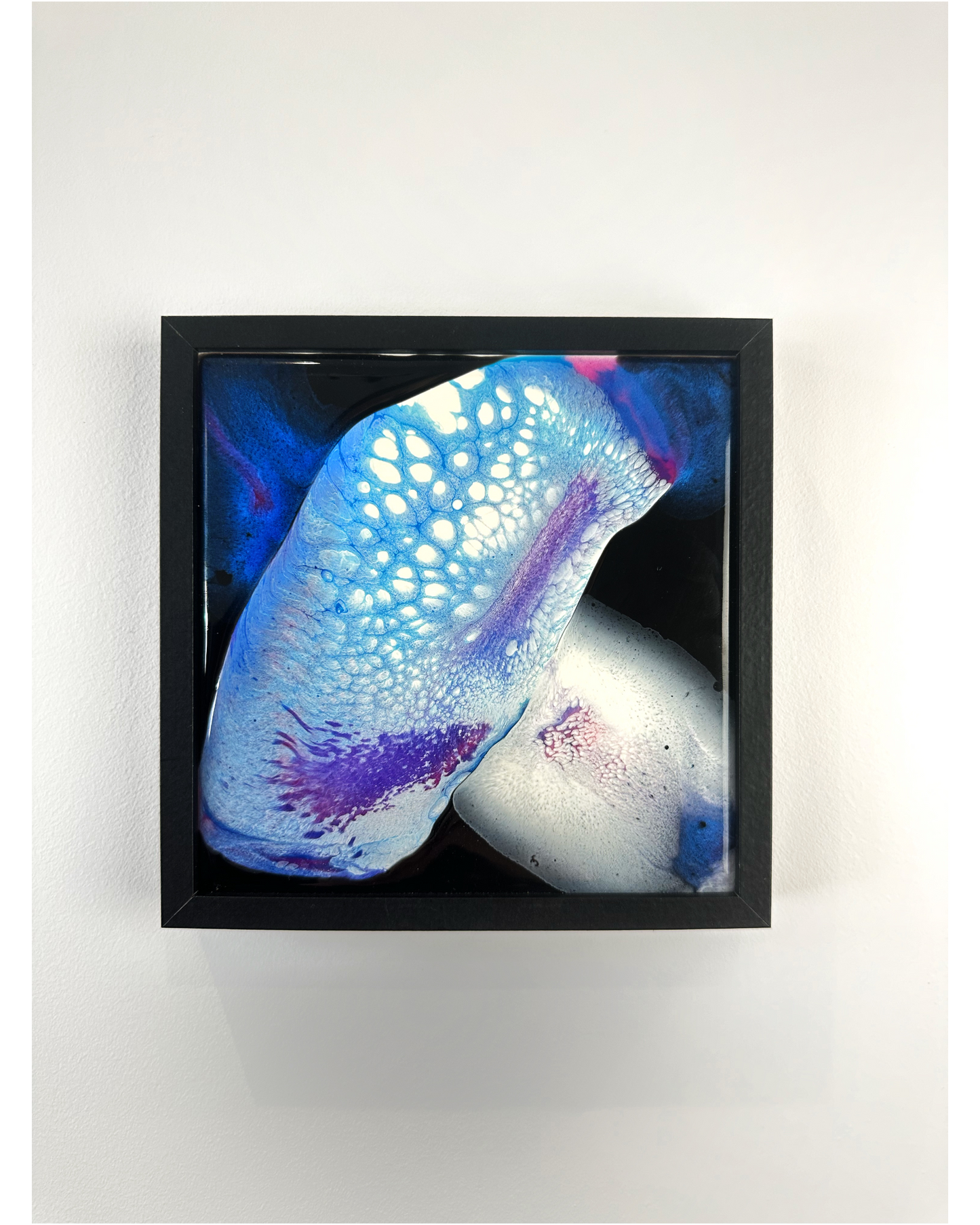 "Underwater Universe IV", Framed Wall Art, Epoxy Resin