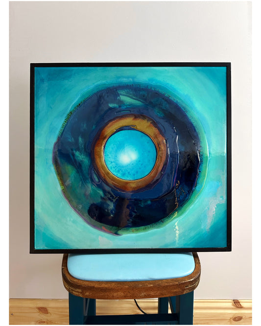 Framed Epoxy Resin Artwork