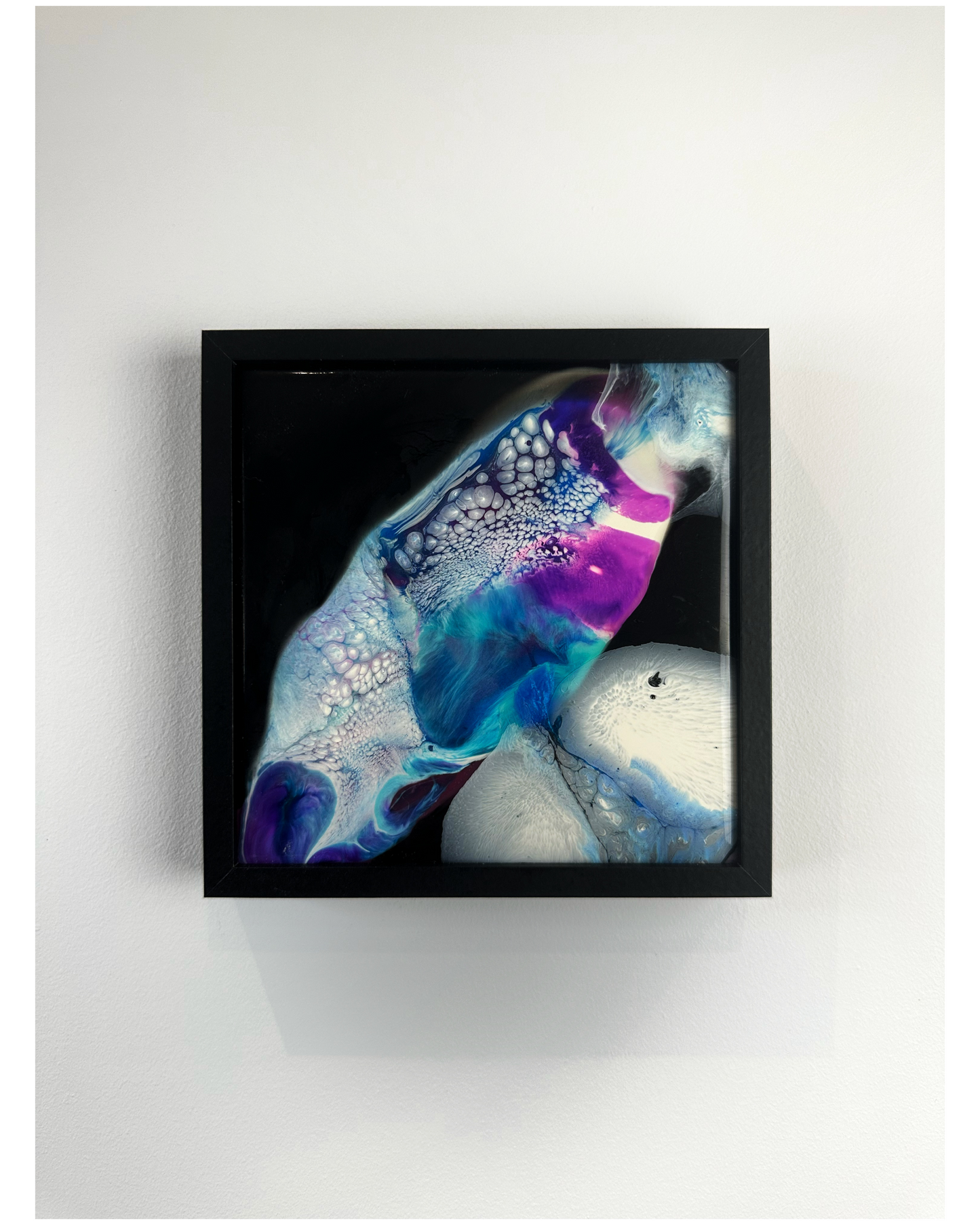 "Underwater Universe VIII", Resin Decoration, Framed Epoxy Resin Wall Art