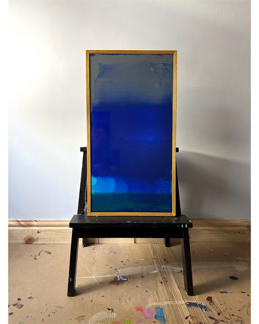 "Onirically", Original, Blue, Epoxy Resin Artwork