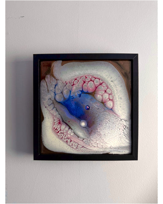 Epoxy Resin Abstract Framed Wall Art