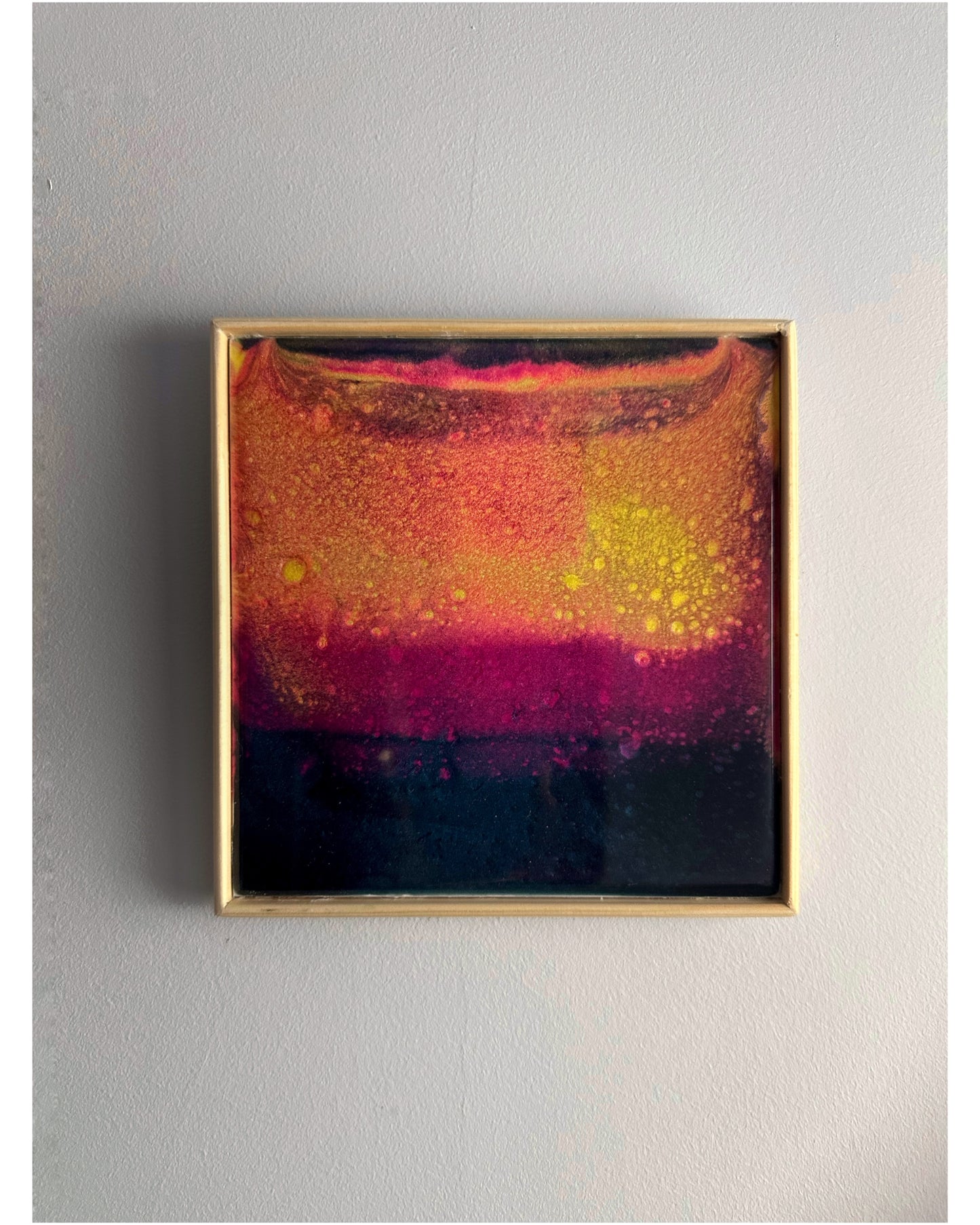 Abstract, Framed, Epoxy Resin