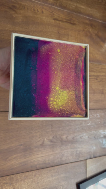 Abstract, Framed, Epoxy Resin