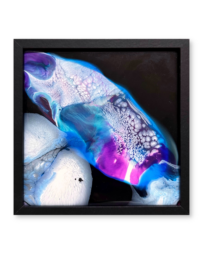 "Underwater Universe VIII", Resin Decoration, Framed Epoxy Resin Wall Art