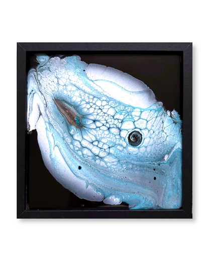 "Underwater Universe VII", Resin Abstraction, Framed