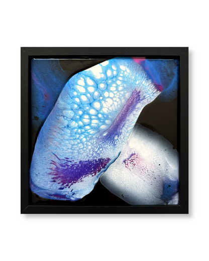 "Underwater Universe IV", Framed Wall Art, Epoxy Resin